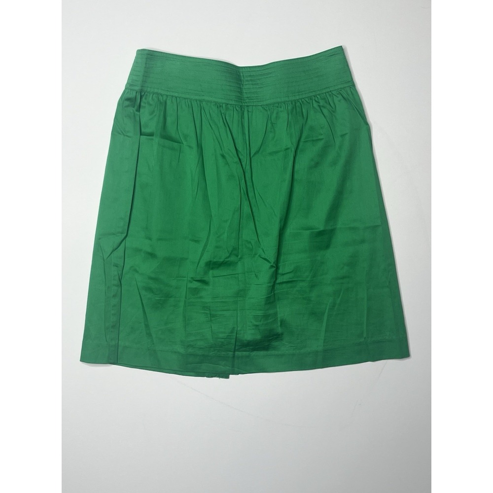 ELIZABETH McKAY Size 6 Skirt Green Cotton Blend Stretch New Missing Tags - Picture 3 of 5